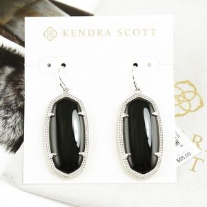Kendra Scott Elle Earrings Black silver